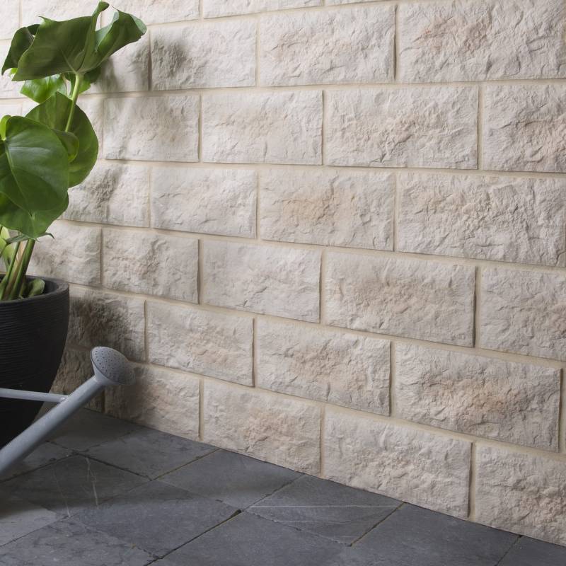 Parement béton beige rectangulaire 0,5 m2 - 2