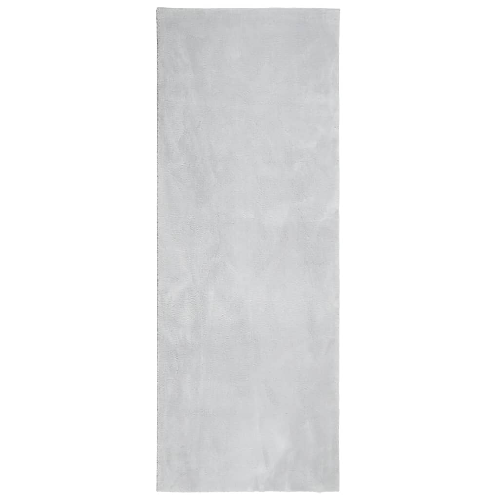 Alfombra de salón | alfombra de pelo corto suave lavable huarte gris 80x200 cm cfw65759