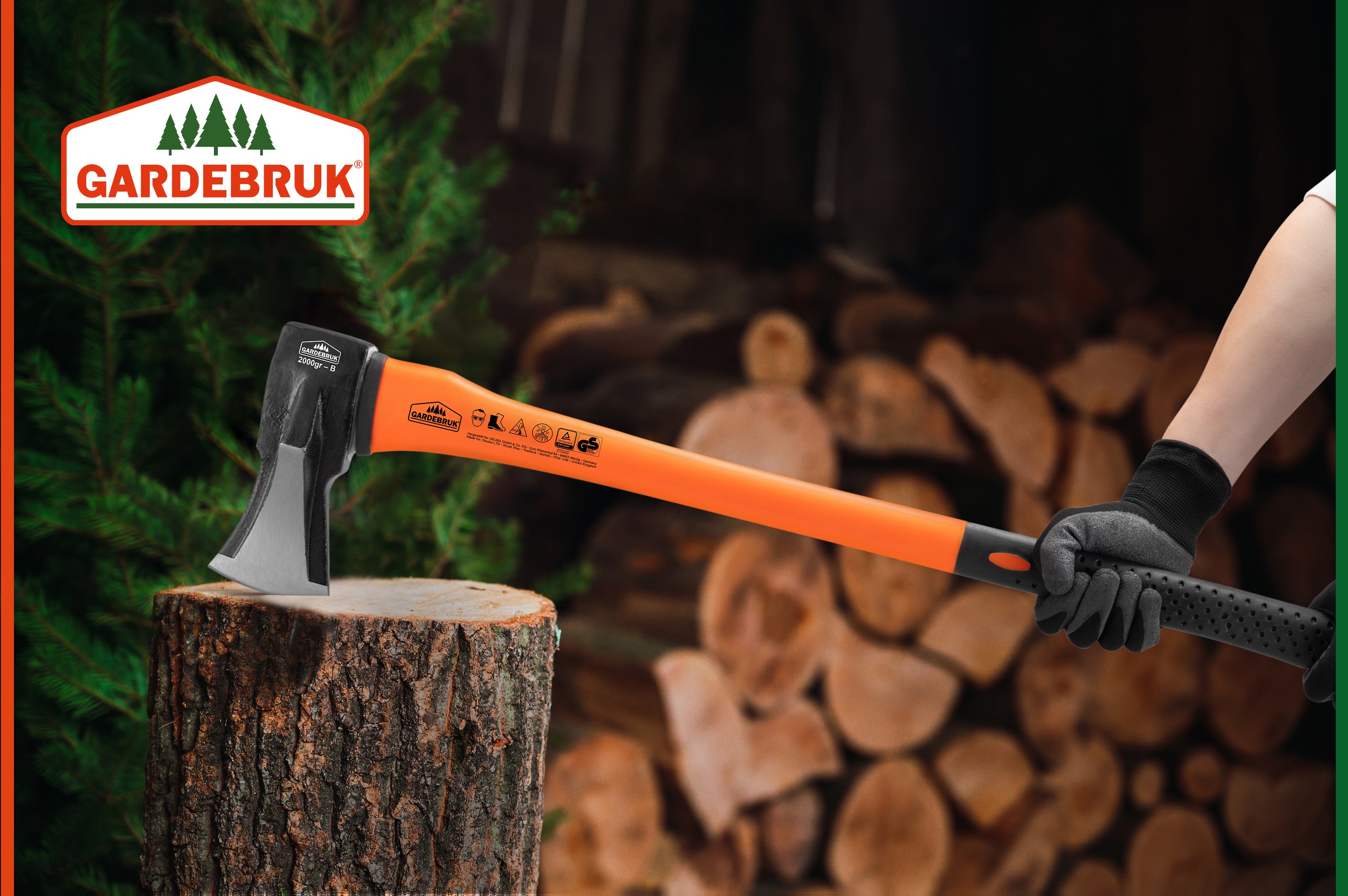 Kit de 2 haches - Hache de fente et hachette bricolage jardin maison - 7