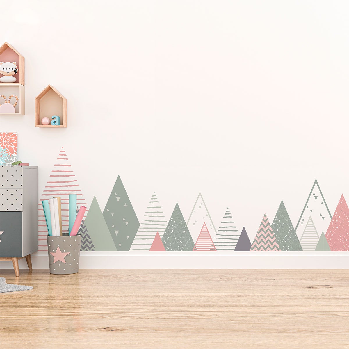 Adesivo bambino di montagna scandinavo maeka - Sticker adesivo - adesivi murali - 90x155cm - 6