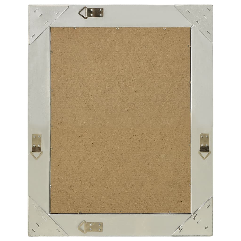 Espelho de parede estilo barroco prateado 50x60 cm- COMFORTXL - 3