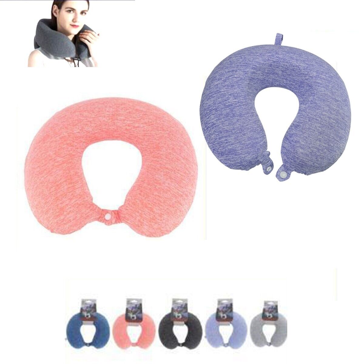 ELVIROS CUSCINO IN Memory Foam Ortopedico Cervicale Per Dolore Al Collo Cuscino EUR 55,93 - Foto 5