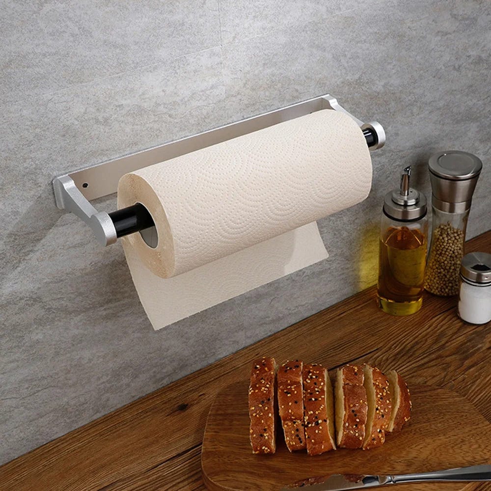 Accessoire Organisation Cuisine Porte-Rouleau Essuie-Tout VonBueren - Acier Inoxydable 32x15cm Porte Rouleau Métal Accessoire Organisation Cuisine Porte-Rouleau Essuie-Tout VonBueren - Acier Inoxydable 32x15cm Porte Rouleau Métal