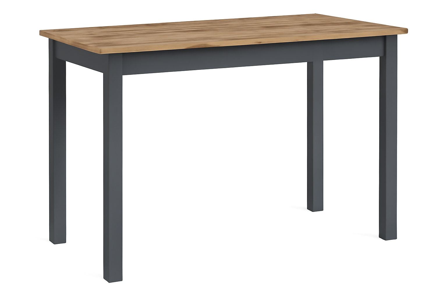 Stylowy Stół MAX II w kolorze dąb wotan z grafitowymi nogami do jadalni