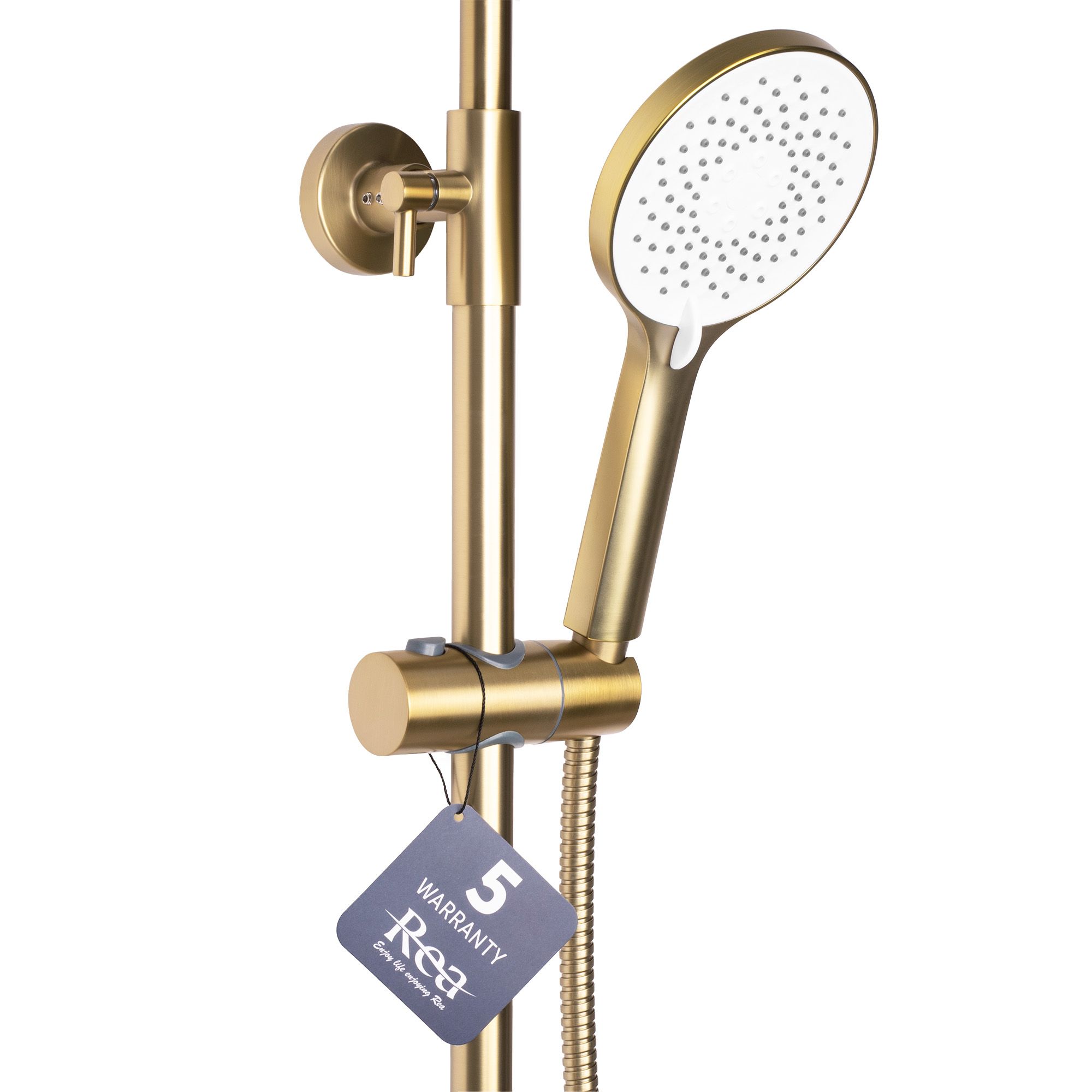 Zestaw Prysznicowy REA AVALON Złoty Szczotkowany - 7