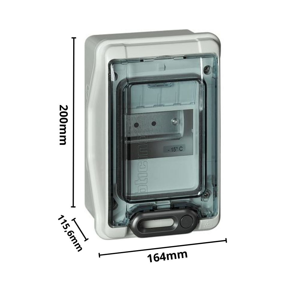F107N6D Tableau mural 6 modules DIN Ip65 - 3