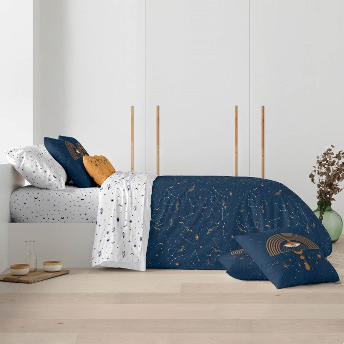 Housse de couette en coton avec boutons Camden - 140x200 cm - 2