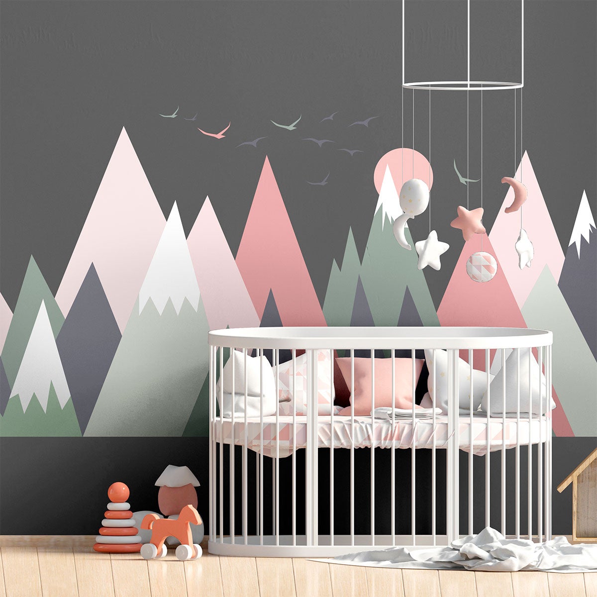 Adesivo bambino di montagna scandinavo odeka - Sticker adesivo - adesivi murali - 60x90cm - 5