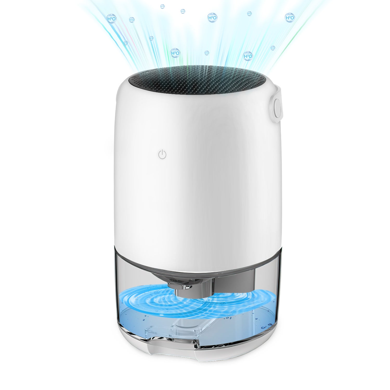 Mini déshumidificateur d'air portable silencieux 600 ml, arrêt automatique 300 ml/24 h, purificateur d'air pour maison, placard, armoire, cuisine, sous-sol