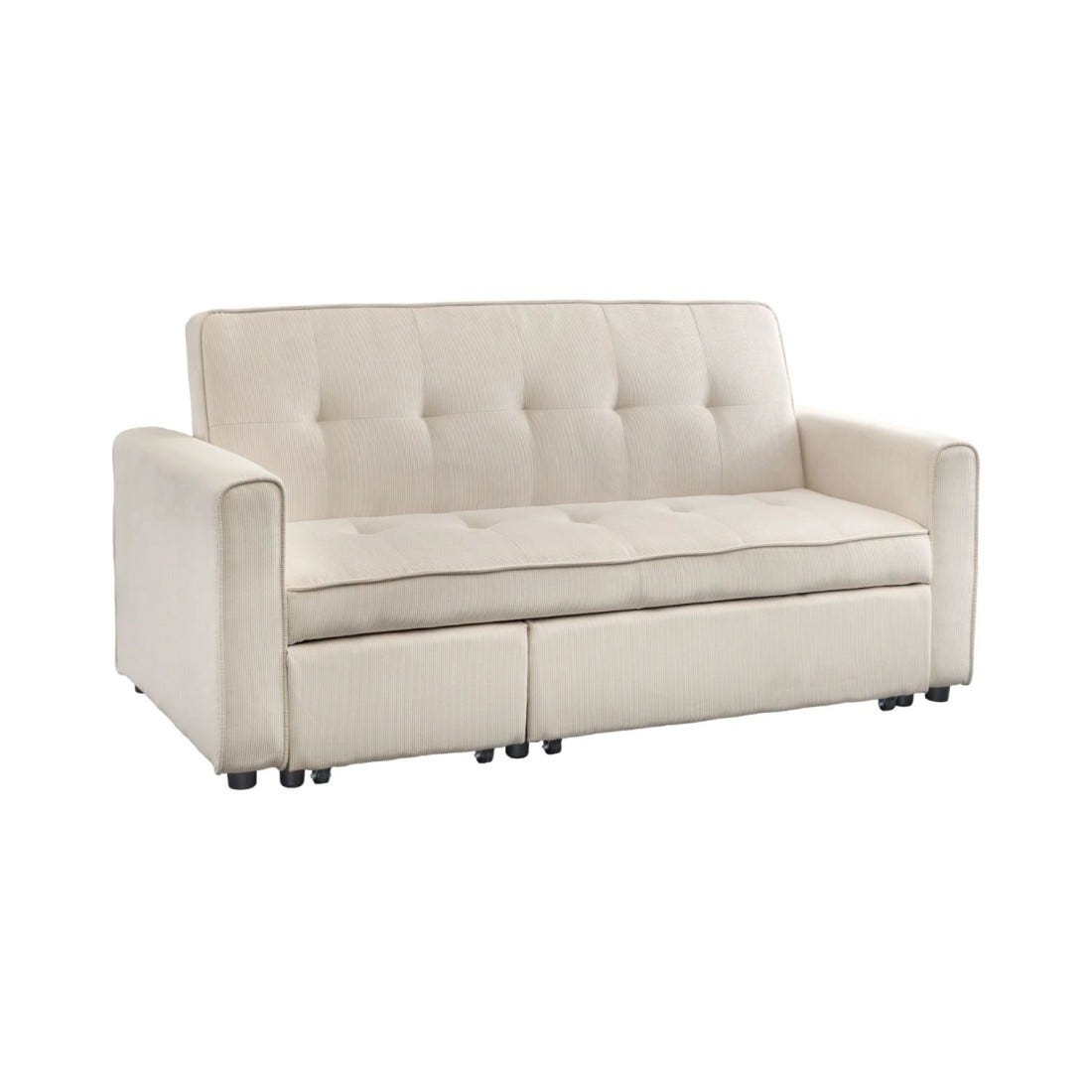 Un Rouly Canapé convertible modulable ROULY blanc 180 cm – Canapé droit, angle ...