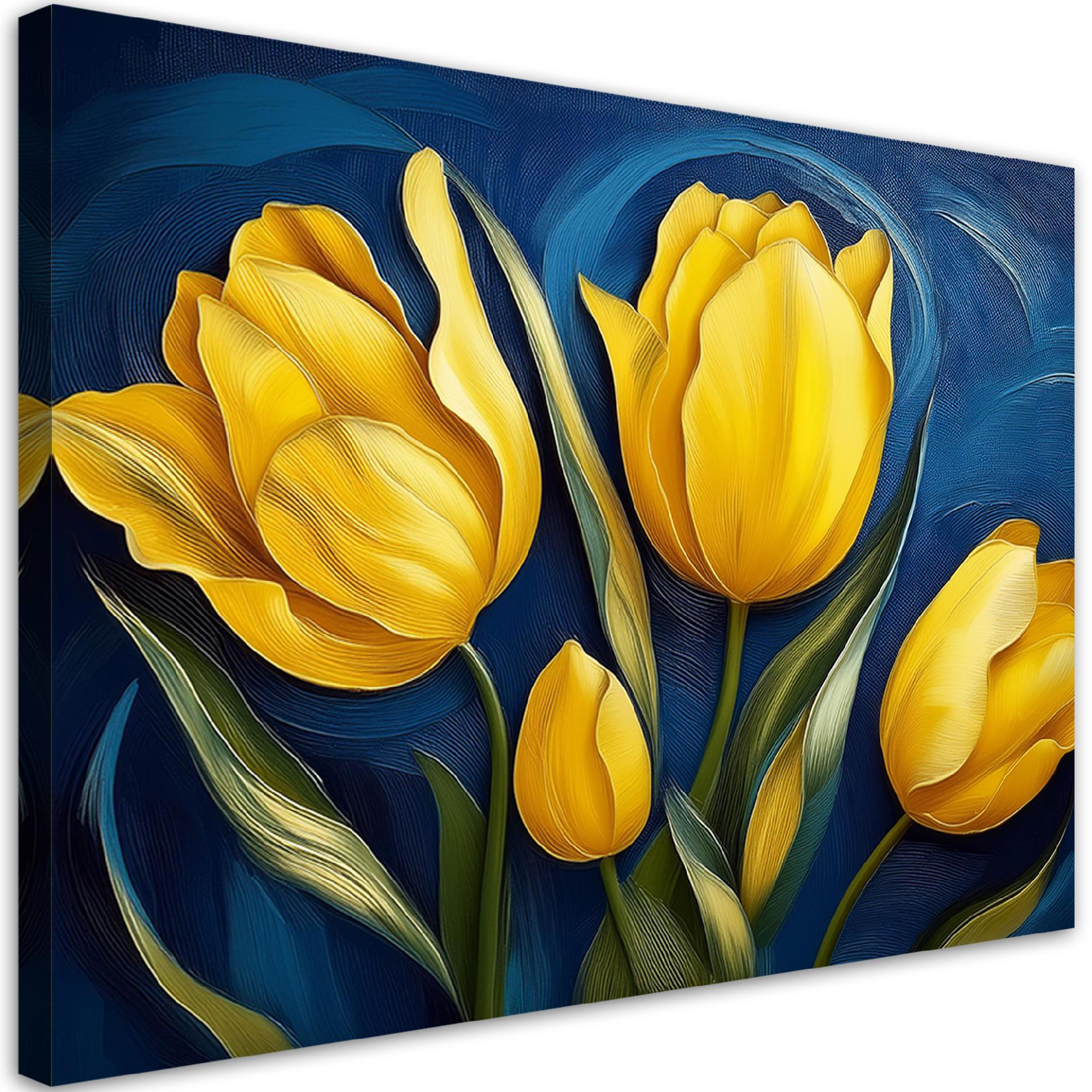 Obraz na płótnie, Tulipany Natura Kwiaty 60x40