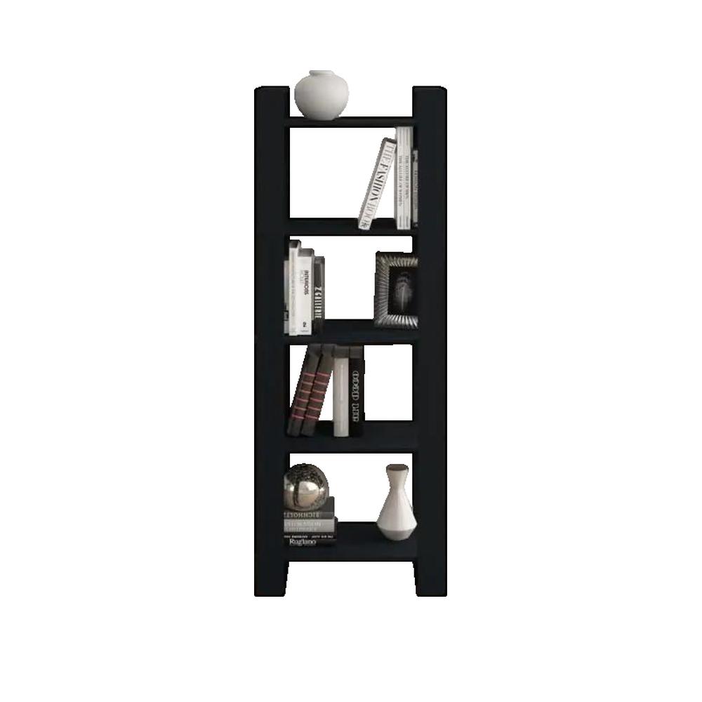 Biblioteczka vidaxl Czarny Lite drewno 60x35x160 cm Wielofunkcyjna