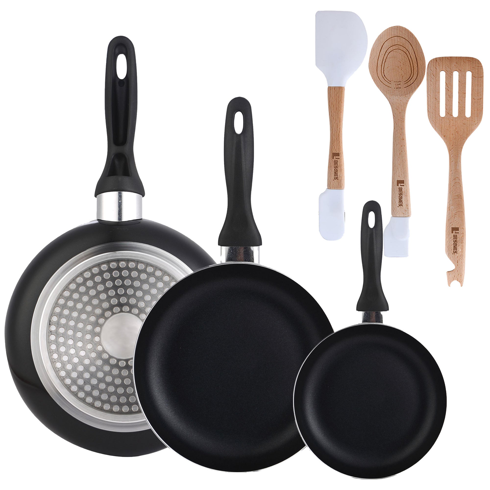 STONELINE Poêle à Frire 24 cm, Revêtement Antiadhésif avec de vraies particules de pierre STONELINE Poêle à Frire 24 cm, Revêtement Antiadhésif avec de vraies particules de pierre