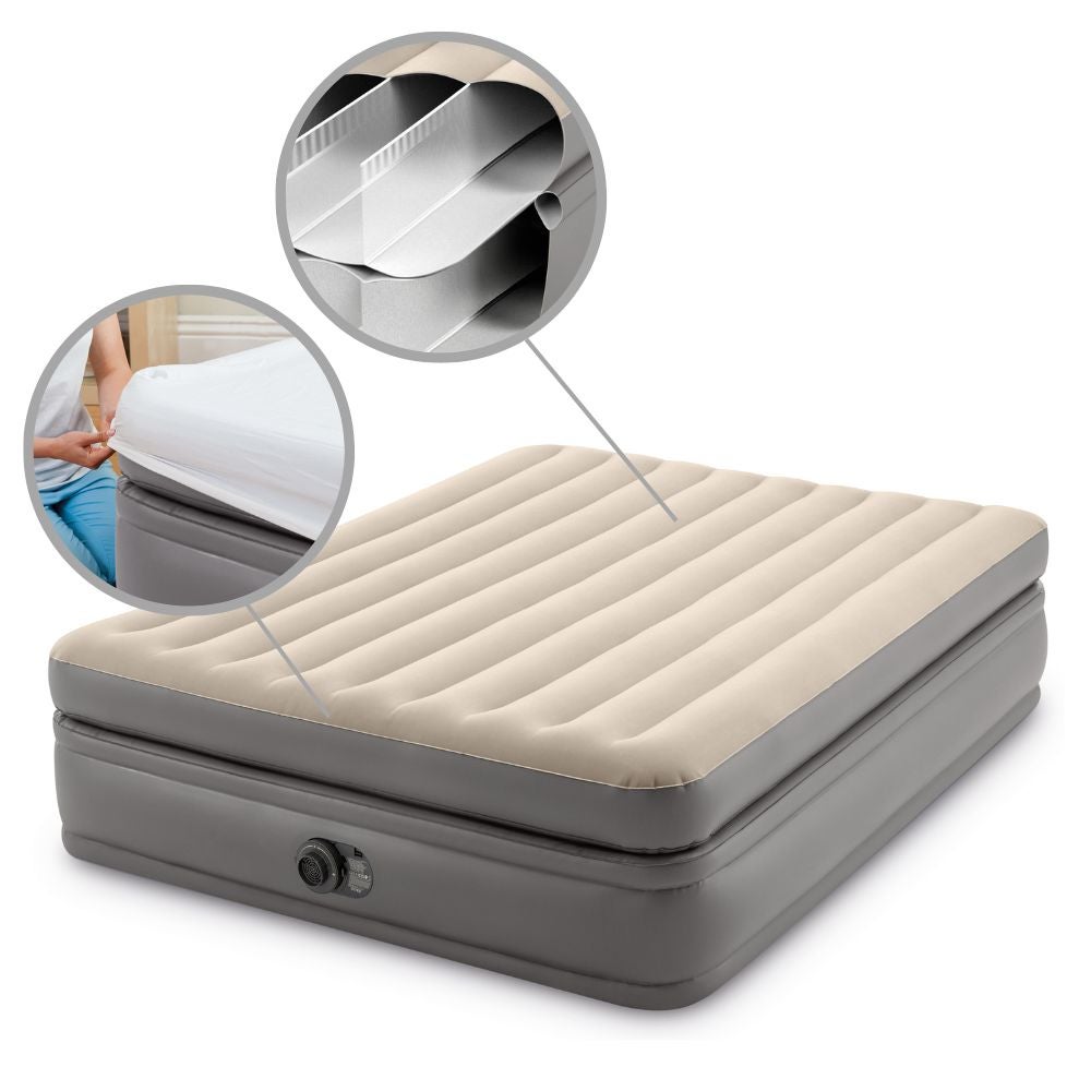 Colchón Inflable Eléctrico Intex 2 Plazas 152x203x51 Cm Prim