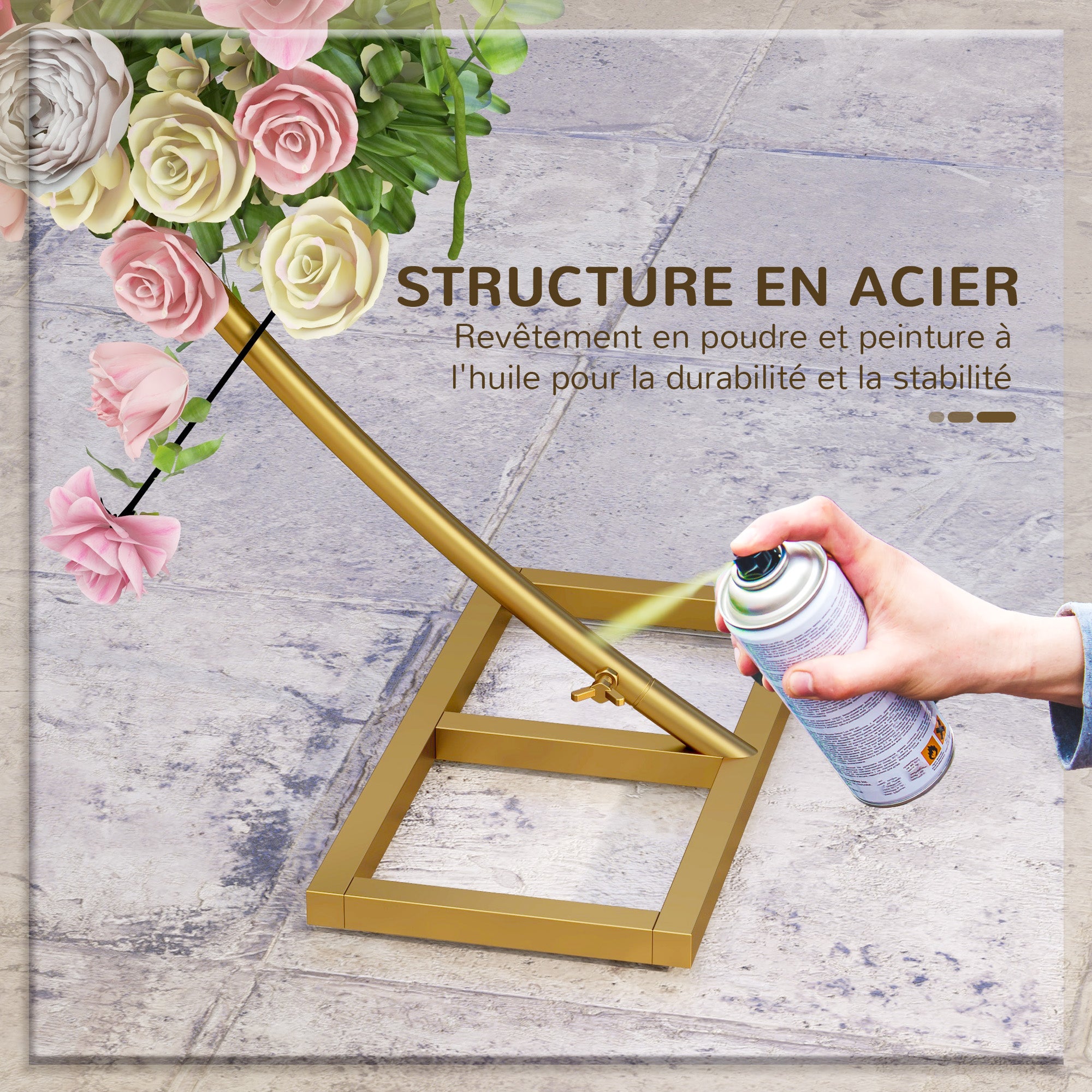Arche de jardin Acier Outsunny - 5