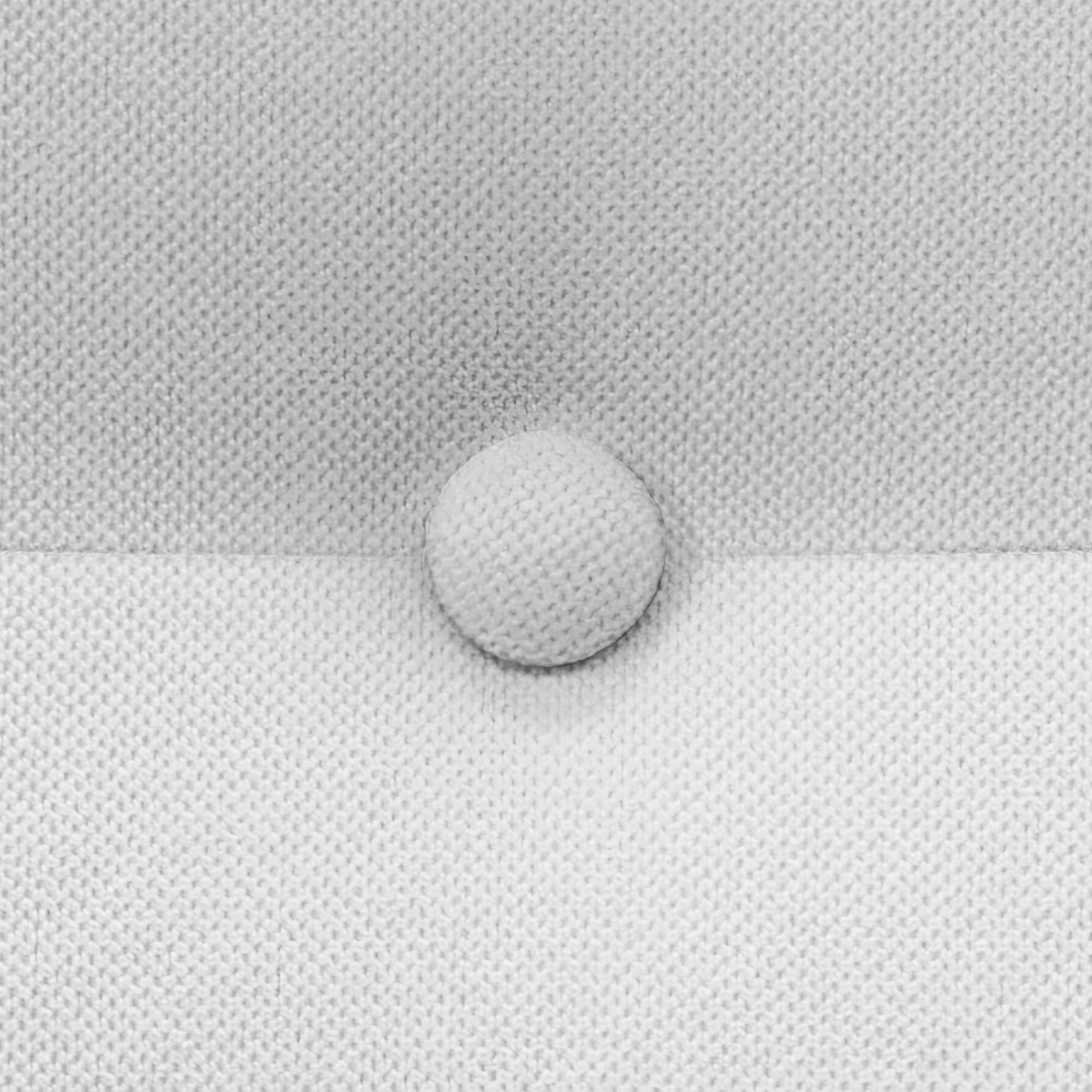 DHOME Cabecero de Tela AQUALINE Pro cabeceros Cabezal tapizado Cama Lujo (Blanco, 105cm) - 5