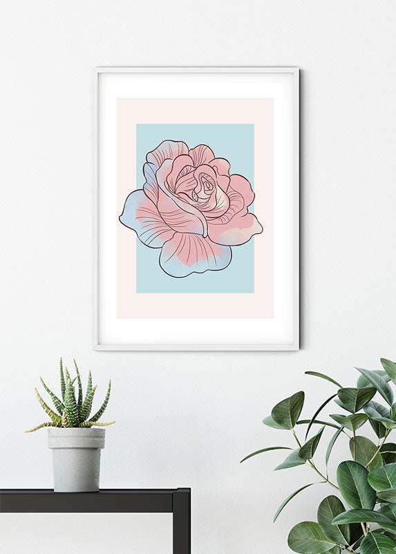 Poster d'art de Komar - Disney Cinderella Rose - Taille: 30 x 40 cm - 6