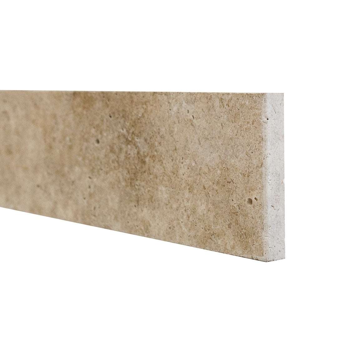 Plinthe en travertin 1er choix Premium 40 × 8 × 1,2 cm – Pierre naturelle – Vendue à la pièce - 3