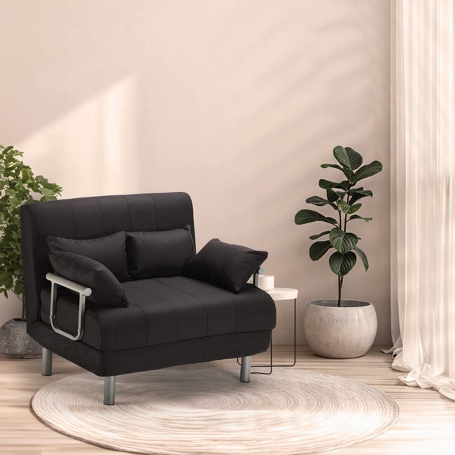 Homcom Divano Poltrone Letto Una Piazza E Mezza Poltrona Letto In