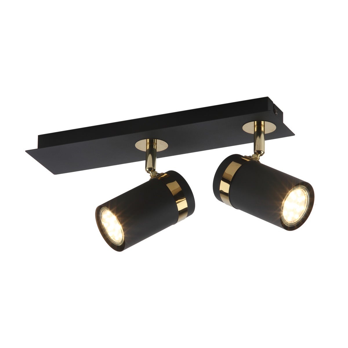 Reflektor sufitowy ruchomy Verano czarny 2xGU10x35W metal wym:18x32x11cm IP20 Italux