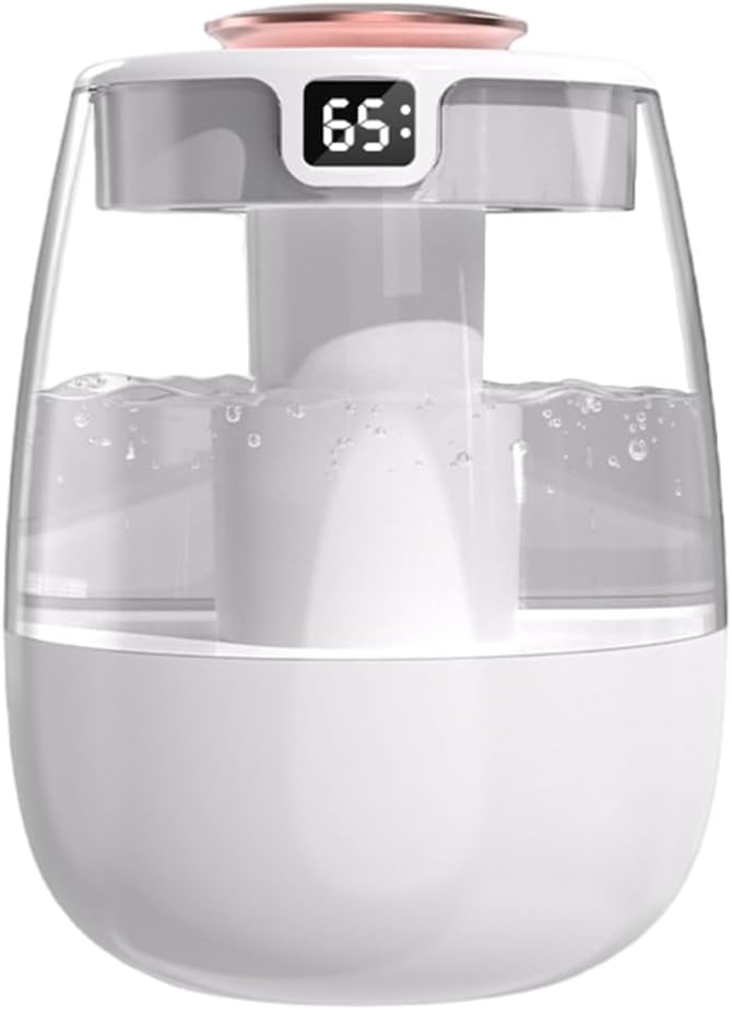 Szt. nawilżacz powietrza z górnym napełnianiem, nawilżacz mgiełkowy USB, &amp;lt;20 dB, 3 tryby, nawilżacz powietrza do sypialni z wyświetlaczem temperatury