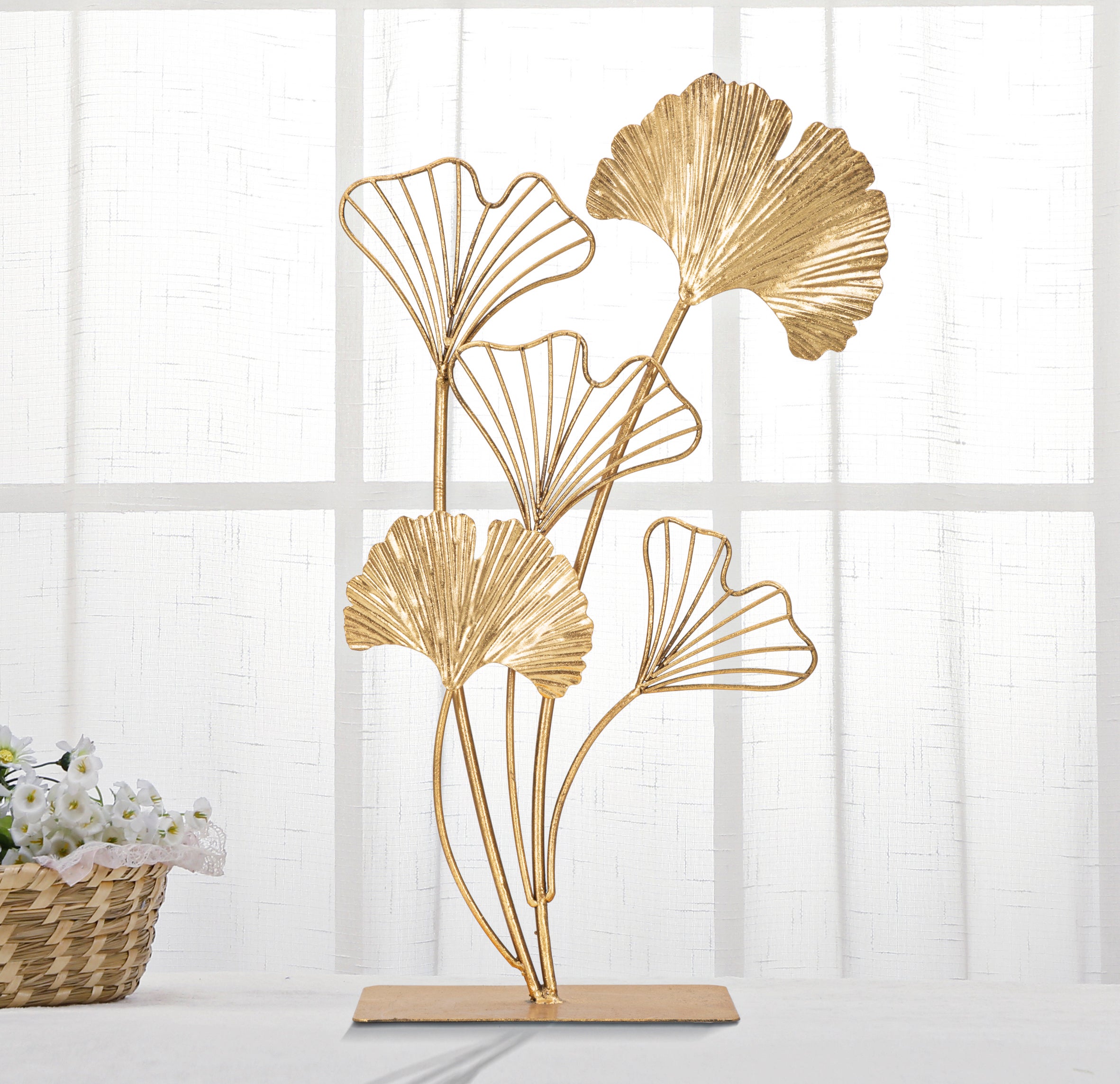 SCULPTURE FEUILLE CM 26X11,5X44,5 - 2