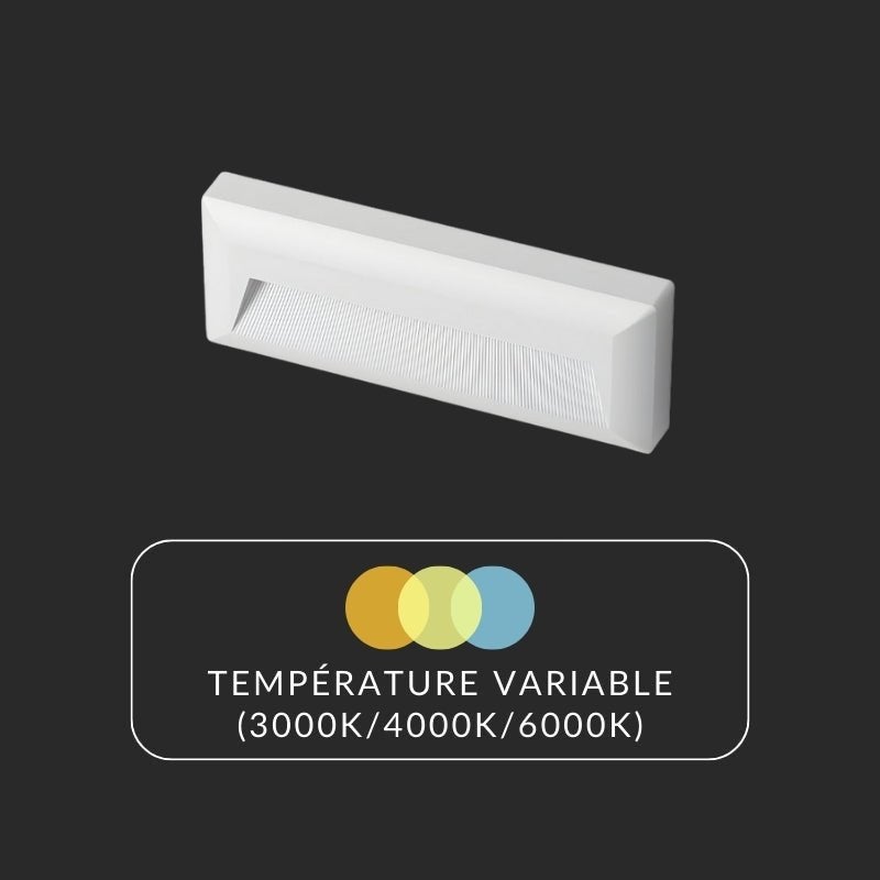 CCT Faro impermeabile a LED per montaggio in superficie 5W BIANCO - 3000K/4000K/6500K - SILAMP - 3