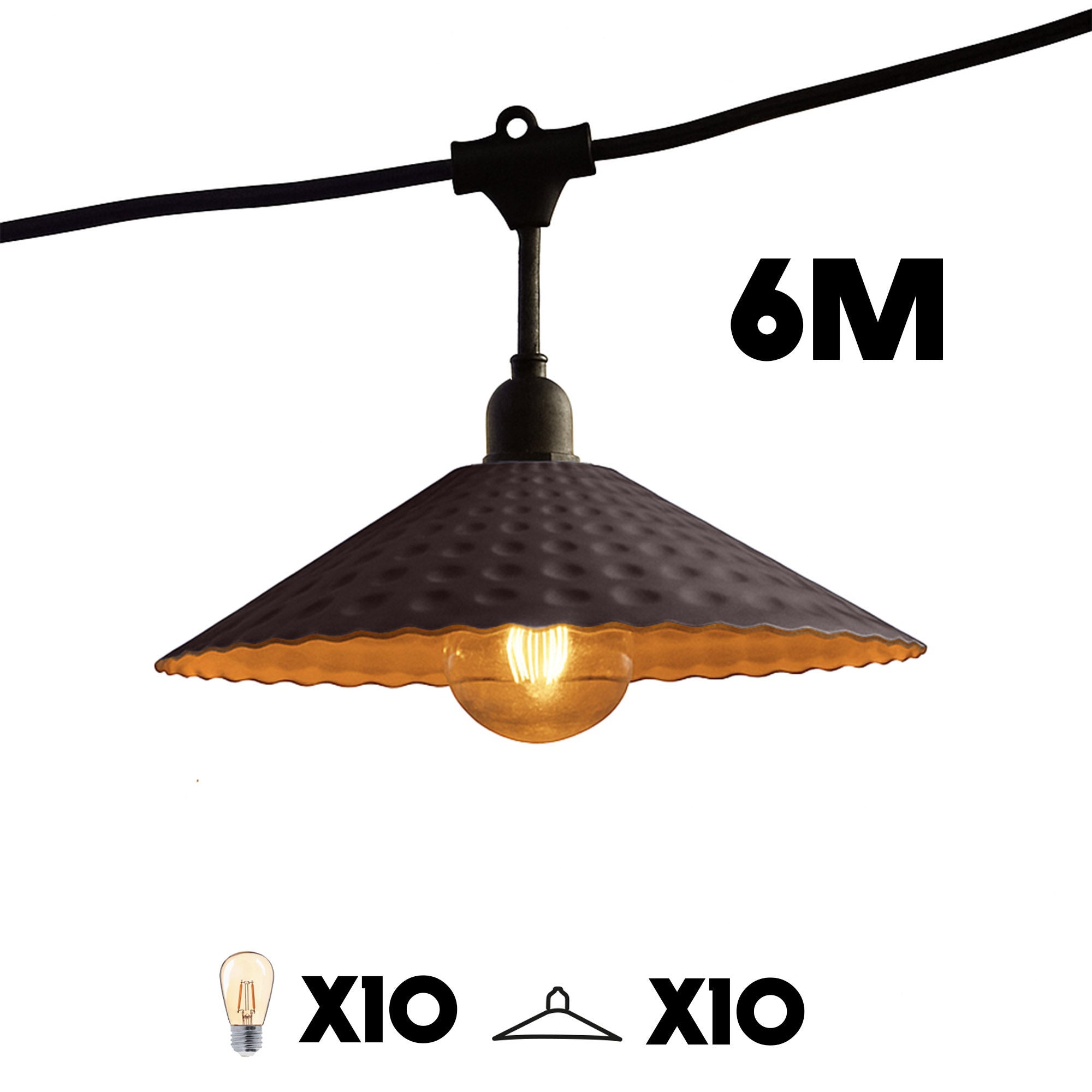 Luci decorative da esterno collegabili LUMISKY con lampadine - 3
