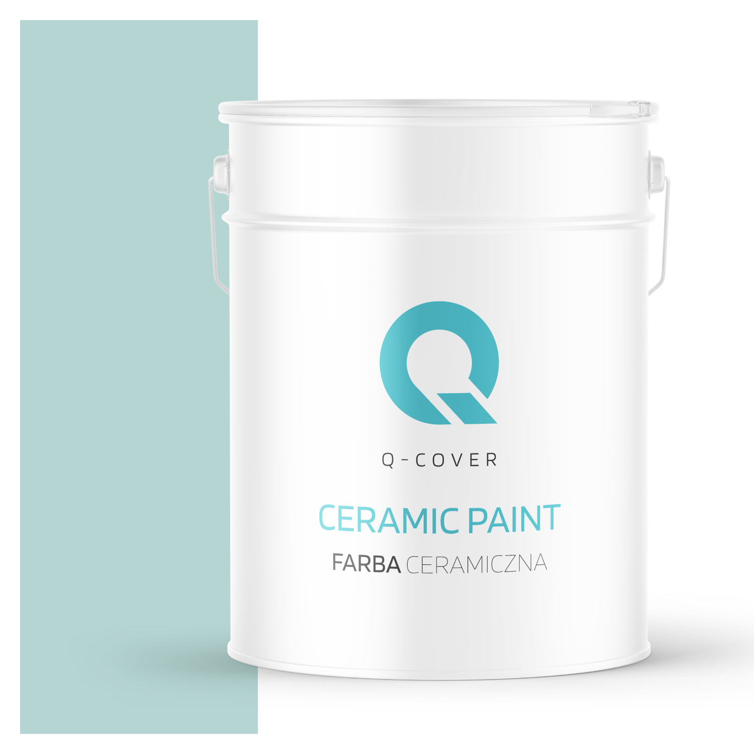 Farba Ceramiczna Do Ścian i Sufitów Q-Cover Miętowy jasny H1561 Głęboki Mat 10L