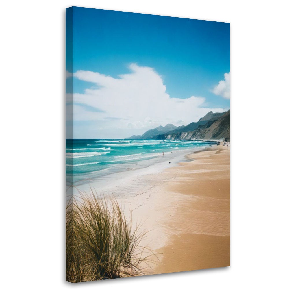 Obraz do salonu sypialni, Plaża Morze Natura Turkus 80x120