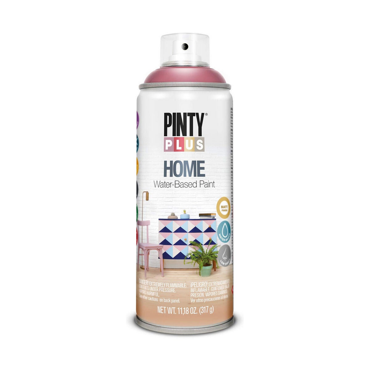 Pintyplus HOME dekoracyjna farba w sprayu 0.4L matowe OLD WINE