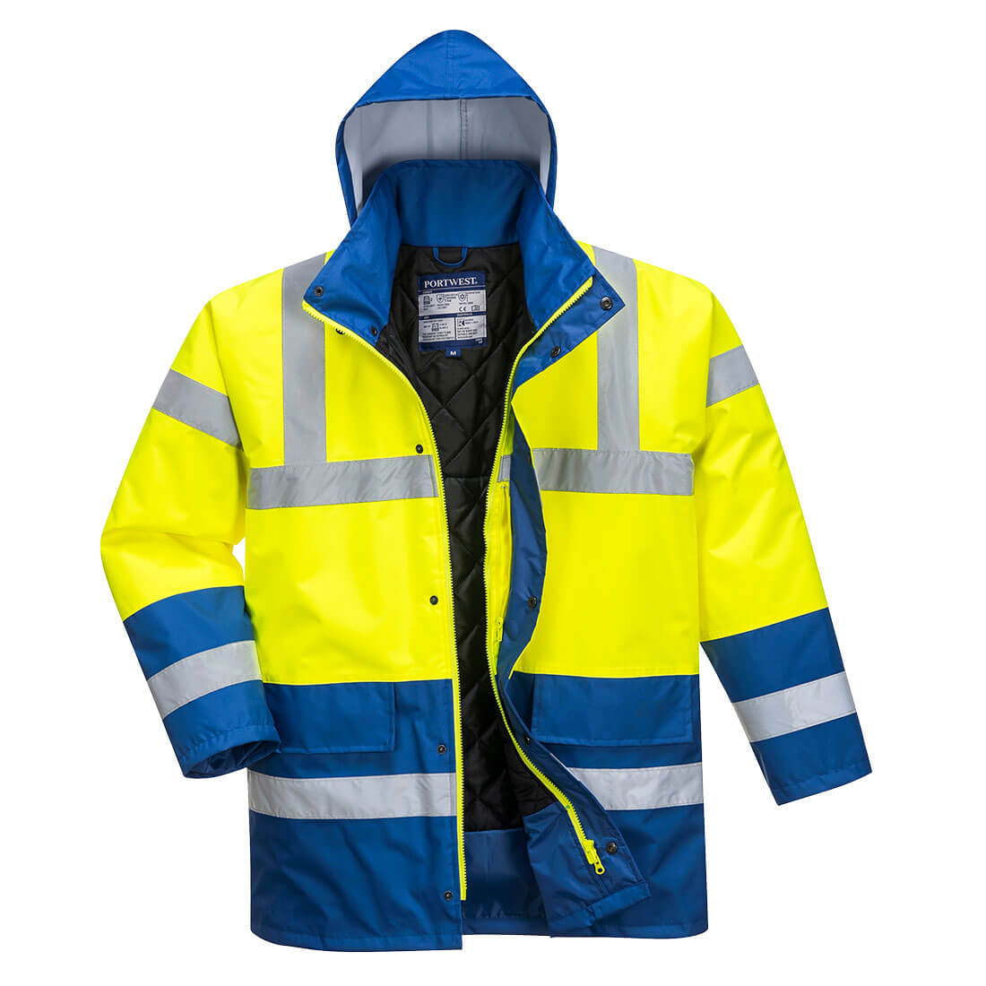 Parka Haute Visibilité Portwest Bicolore Traffic Jaune / Gris M - 4
