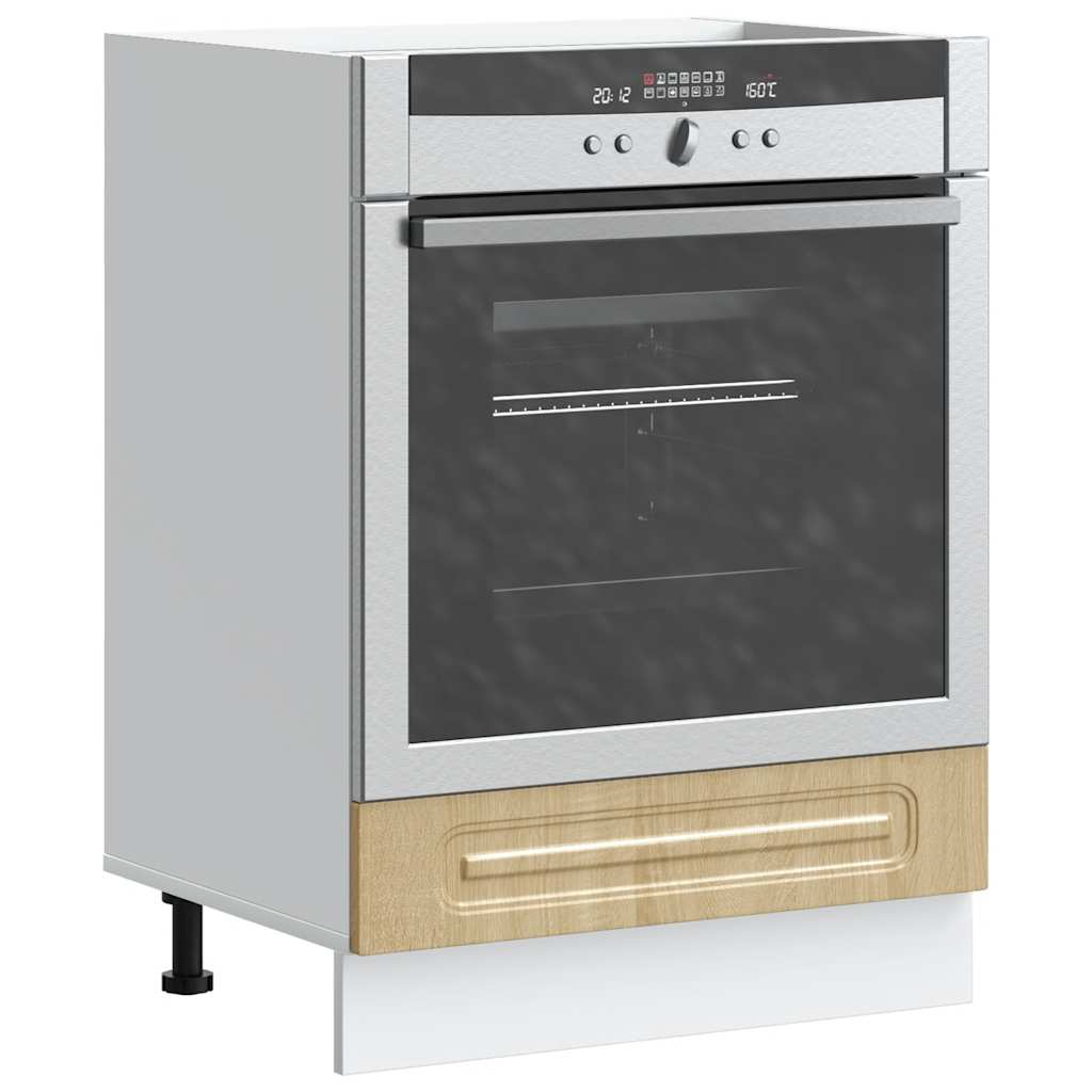 Mueble para horno kalmar de madera contrachapada de roble sonoma