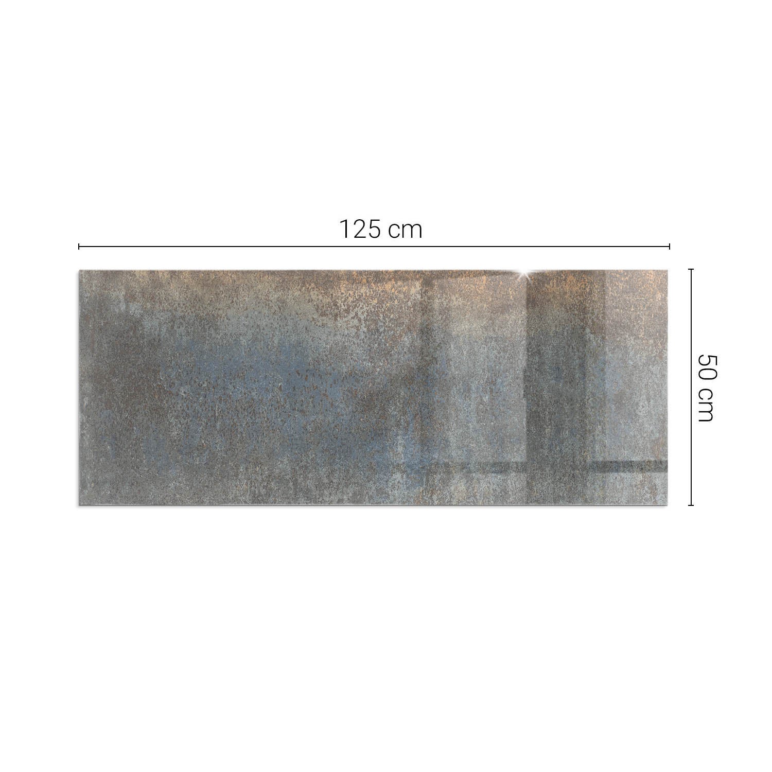 Szkło hartowane na podłogę pod kominek - 125x50 cm - Abstrakcyjny teksturowy wzór - TULUP - 2