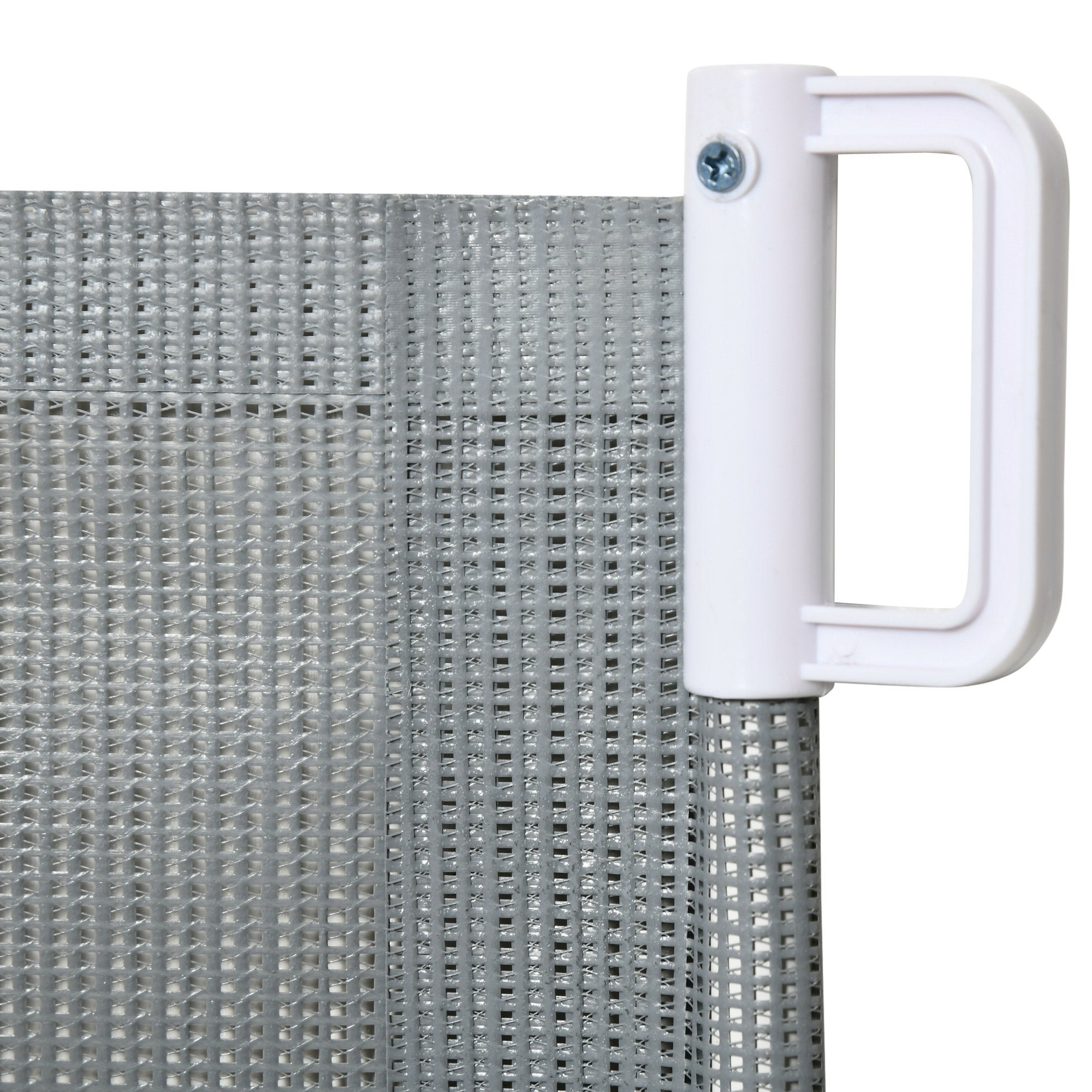 Barrera seguridad de perros extensible PawHut 5,5-115x5,5x82,5cm gris - 4