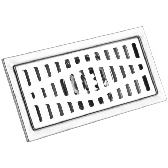 Odpływ podłogowy prostokątny ze stali nierdzewnej 20x10 cm do łazienki i prysznica oraz kuchni