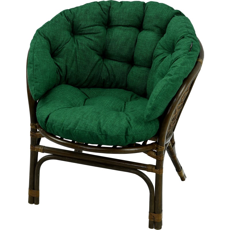 Poduszka na fotel rattanowy rattan AMPO zielony 1 szt.