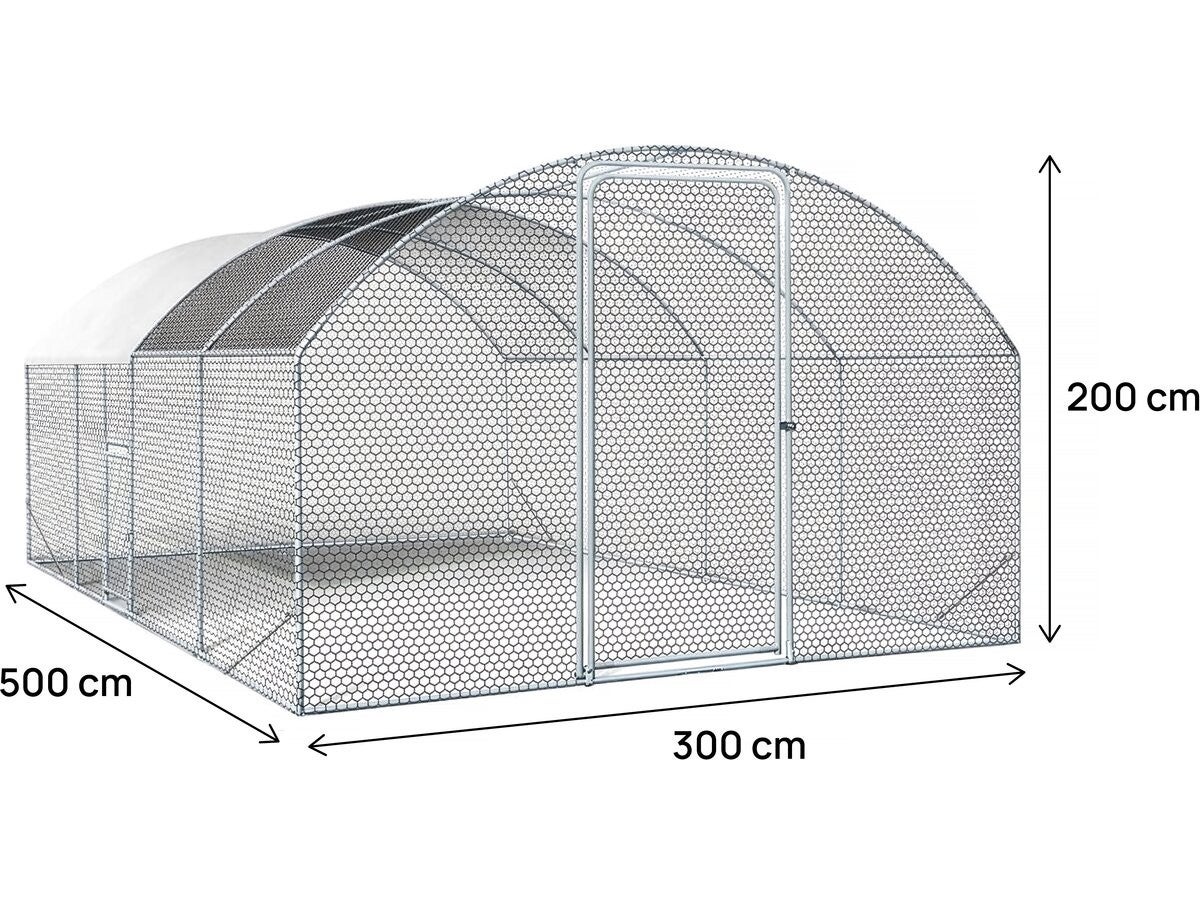 15 m² kurnik kopułowy 
