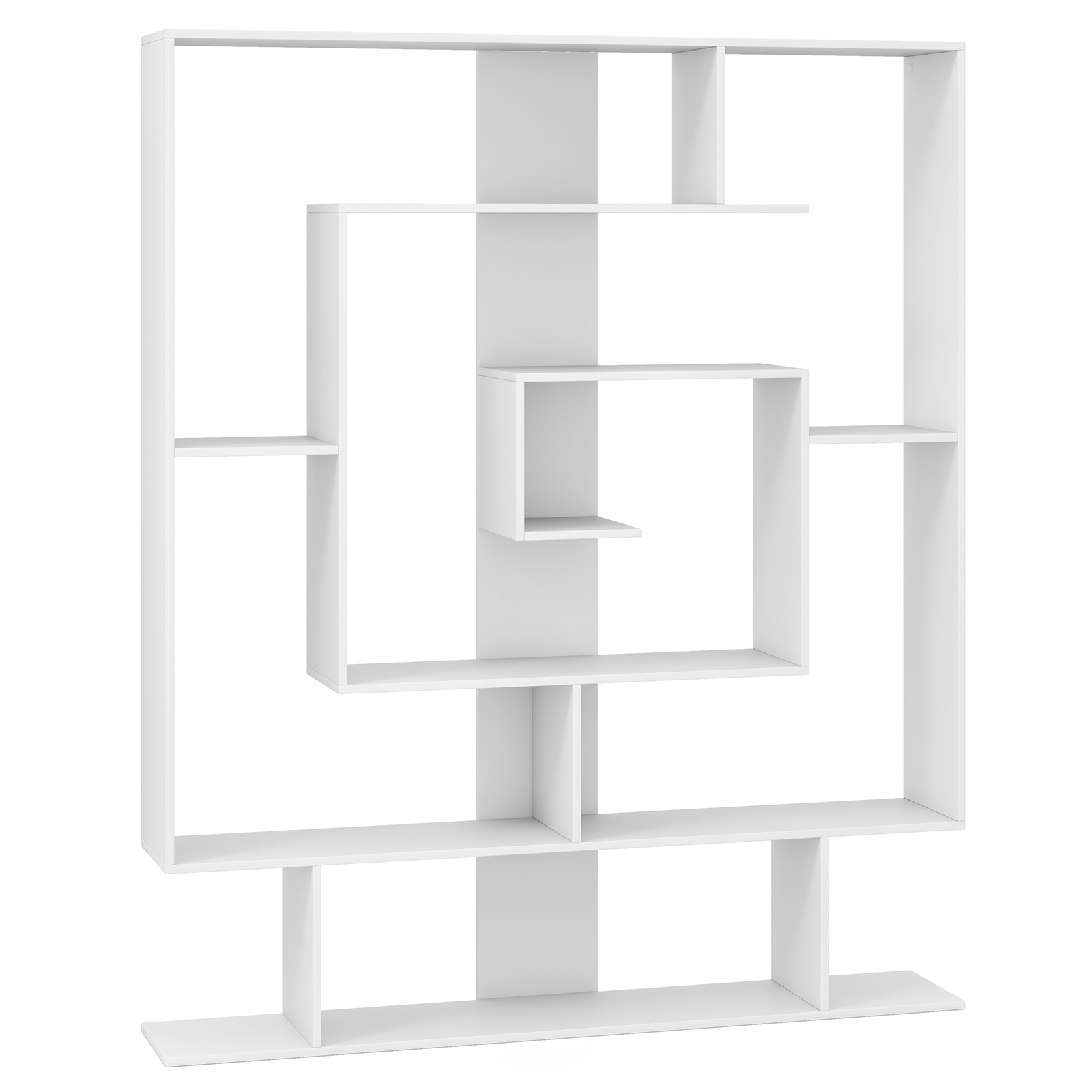 Bibliotheque Pour Salon En Bois à 6 Niveaux, Bibliothèque Meuble De Rangement Haut Avec Kit Anti Basculement Pour Chambre Bureau Naturel 96654865