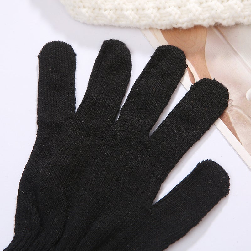 Gants magiques en gaze de coton chauds respirants confortables élastiques pour protection des travailleurs noir livraison directe - 3