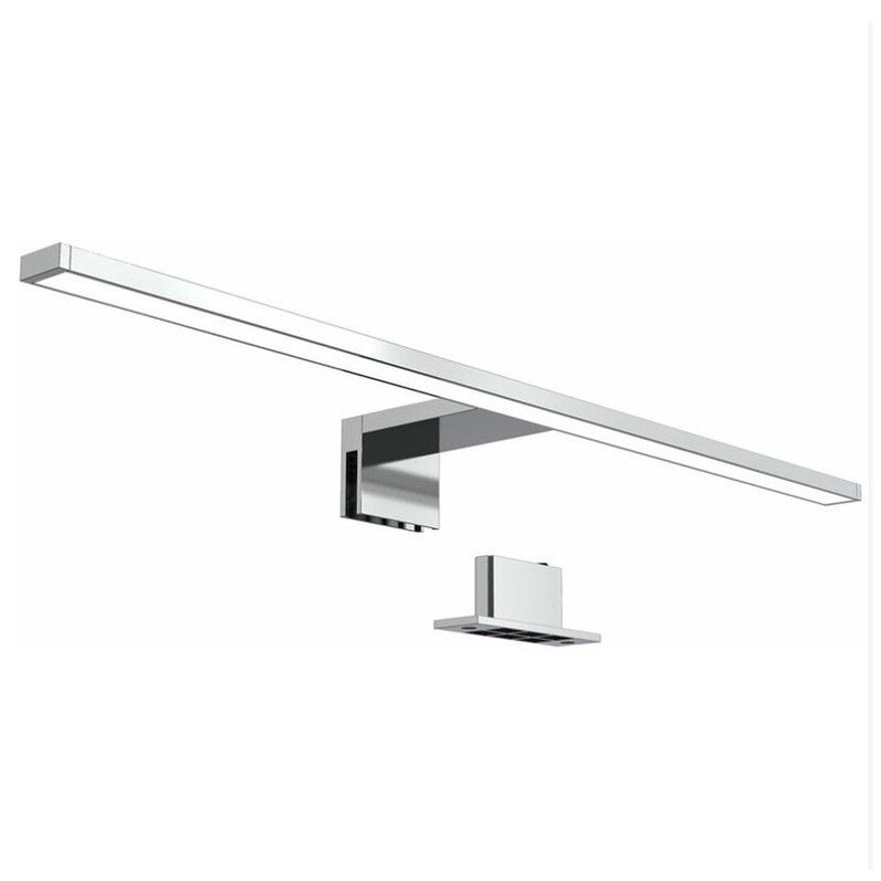 Lampa LED do lustra, lampa do szafki, kinkiet łazienkowy, neutralne białe światło 4000 kelwinów, 5W, 650lm, IP44, szerokość 300mm, chrom