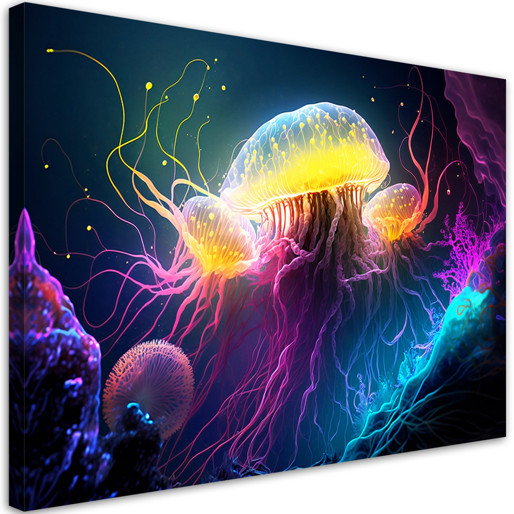 Obraz na płótnie, Meduza pod wodą 60x40