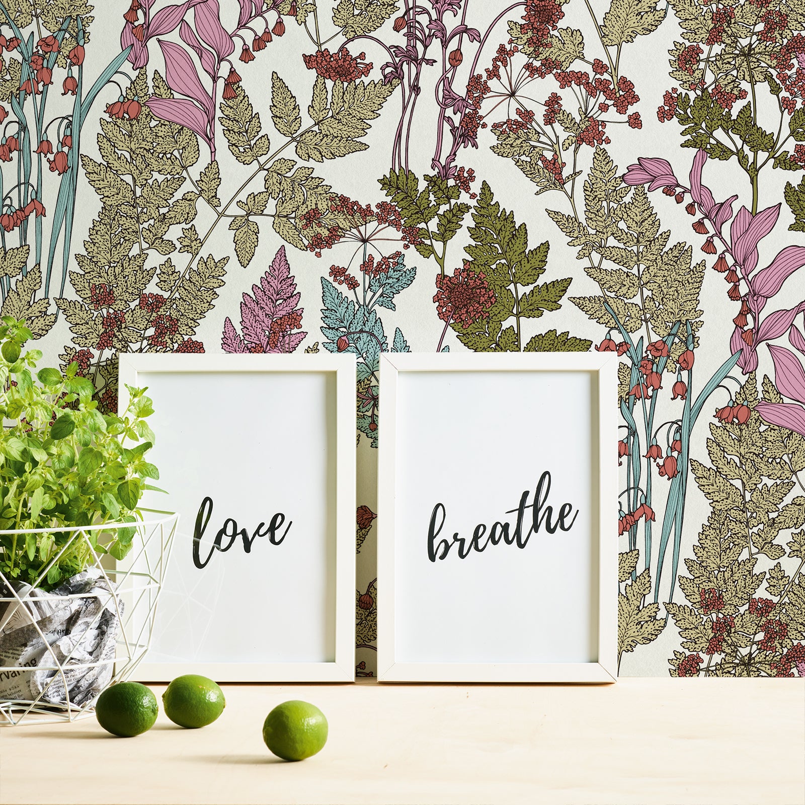 Papel pintado flores y hojas estilo modernista papel pintado dibujos de flores rosas y verdes papel pintado vinílico para interior elegante