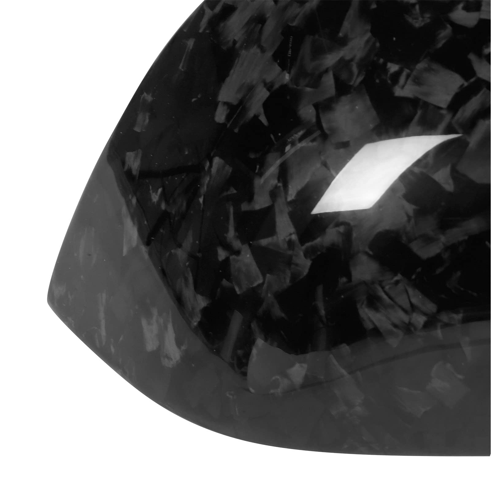 Coppia di copri specchietti retrovisori laterali StickOn Cap in fibra di carbonio adatti per Tesla 2018-2021 - 8