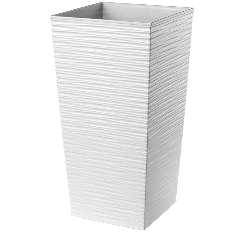 DONICZKA DONICA OGRODOWA + WKŁAD 18x36 cm WYSOKA DUŻA BIAŁA TARAS KWIATY