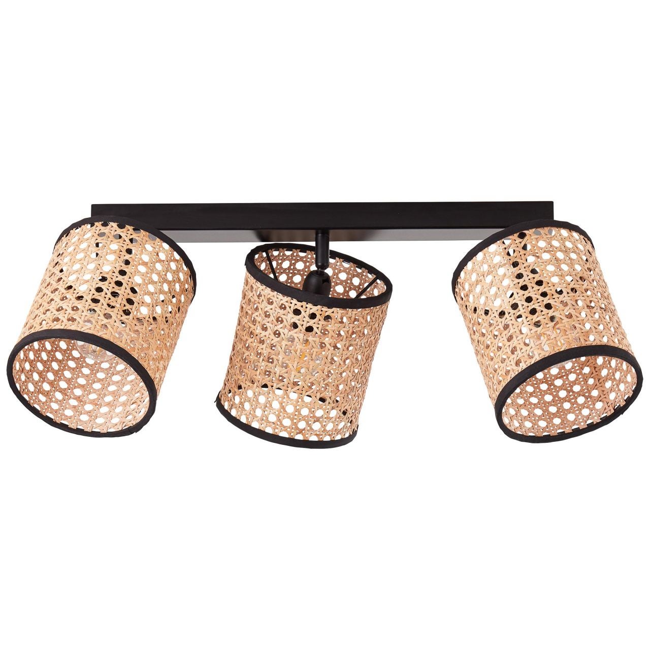 Lampa BRILLIANT, Wiley spot bar 3-płomienny światło drewno / czarny, 3x D45, E14, 60W, obrotowe głowice - 2
