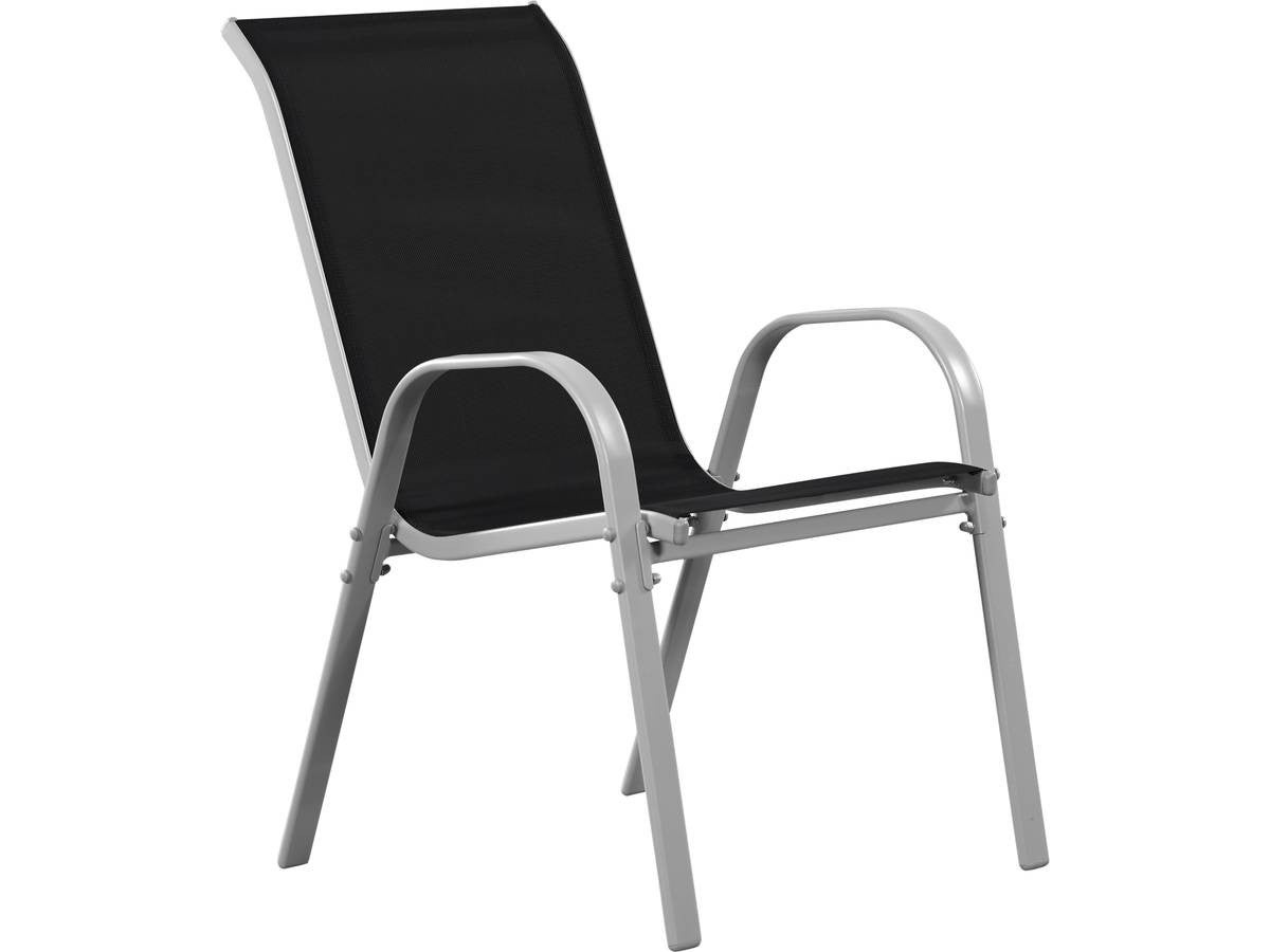 Table et chaises de jardin en textilène 