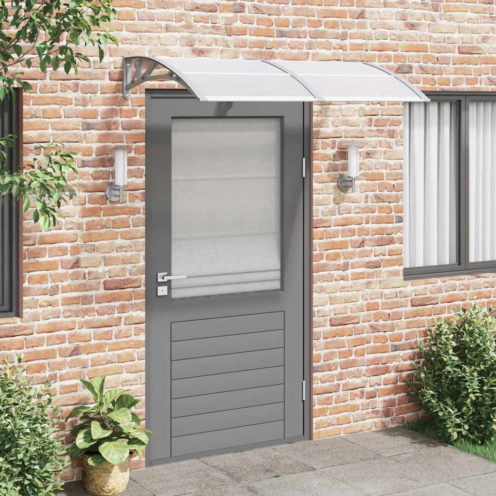 Maison exclusive - marquesina de puerta policarbonato gris 150x100 cm