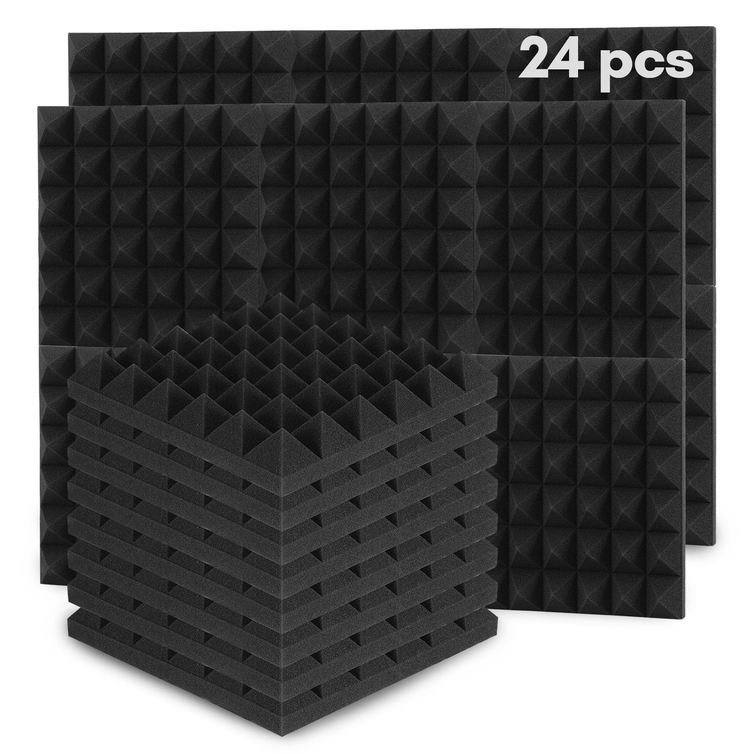 Panneaux de mousse acoustique pour Studio, 30x30x5cm, 24 pièces, traitement d