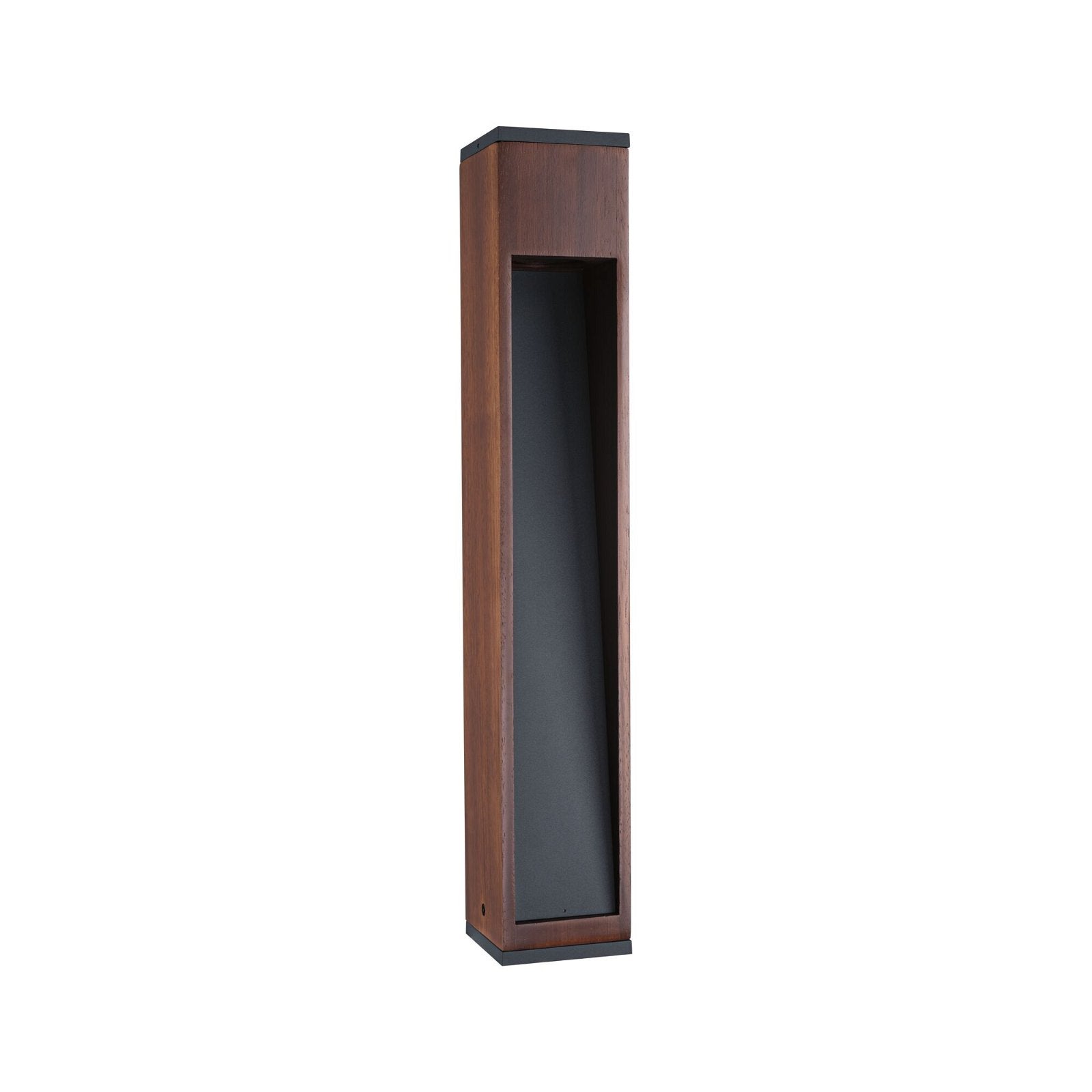 Borne lumineuse Trabia IP44 carré 600 mm 3000K 3,5W 230lm 230V 38° Bois GU10 Bois - 2